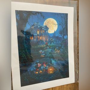 Mickey Mouse Haunted Mansion Art Print